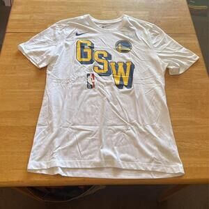 Golden State Warriors Gsw Basketball Shirt White Da6081-100 Mens L Large